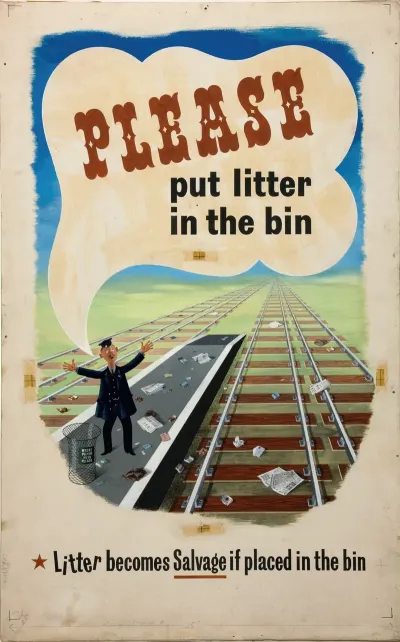 Please Put Litter In The Bin Litter Becomes Salvage If Placed In The Bin