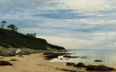 Plein Air Painter At The Coast