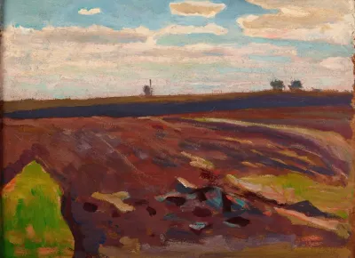 Plough Land In Spring