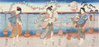 Plovers Of The Noda Jewel River Of Mutsu Province