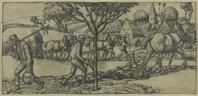 Plowing Farmer