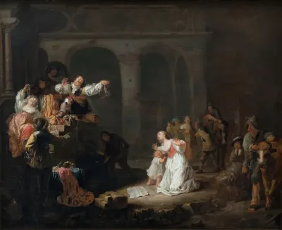 Plundering Of A Manor House