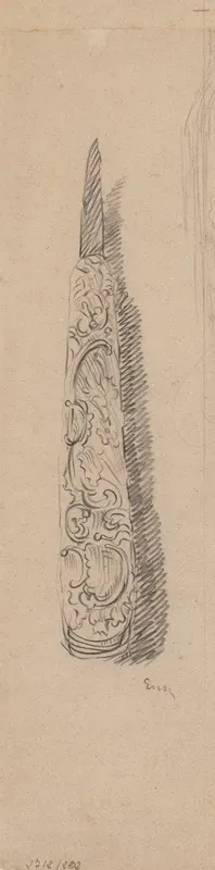 Pocket Knife With Worked Handle