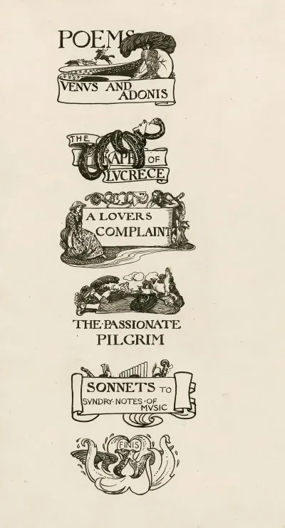 Poems Headings