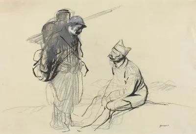 Poilu And Tommy Conversing