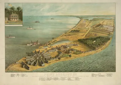 Point Lookout Md View Of Hammond General Hospital U S General Depot For Prisoners Of War