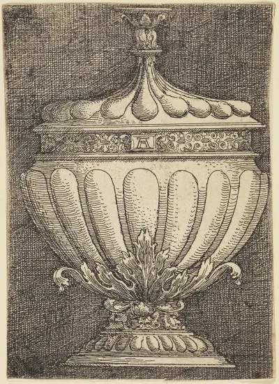 Pokal Mit Eiformigem Korper