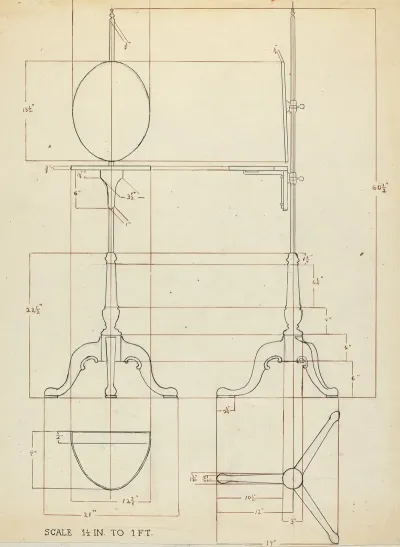 Pole Screen And Candlestand