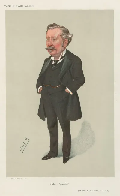 Politicians A Cherry Paymaster Rt Hon R K Causton C 1906