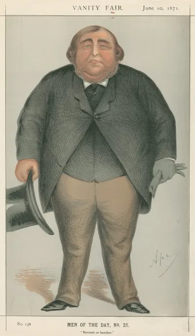 Politicians Baronet Or Butcher Sir Roger Doughty Tichborne 10 June 1871