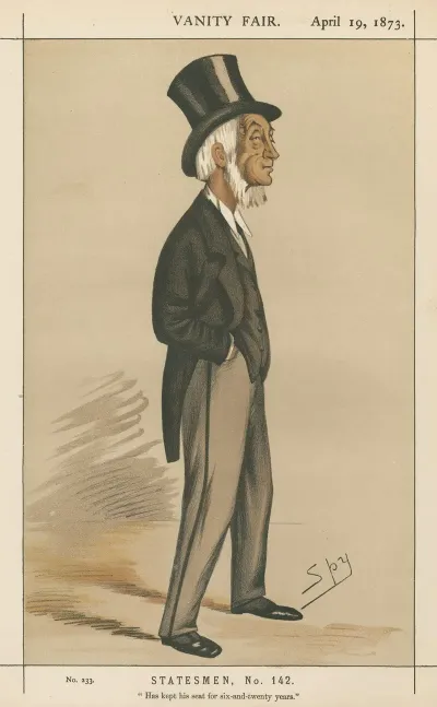Politicians Has Kept His Seat For Six And Twenty Years The Rt Hon Thomas Emerson Headlam April 19 1873