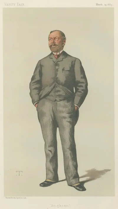 Politicians Vanity Fair Brighton Mr William Thackerey Marriot 24 March 1883