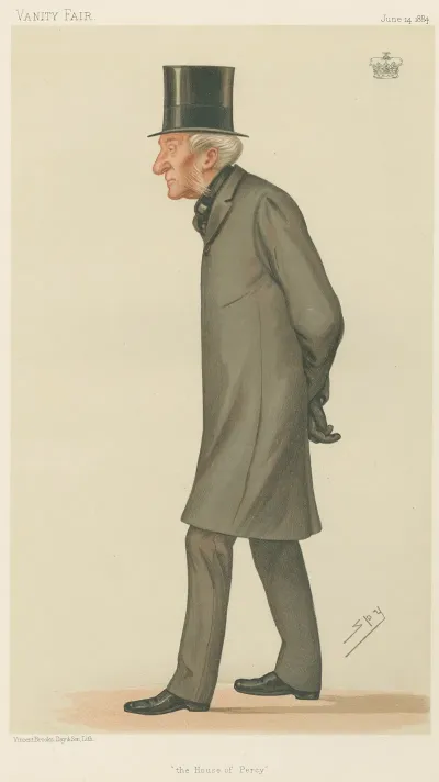 Politicians Vanity Fair Northumberland The Rt Hon Earl Percy 27 August 1881