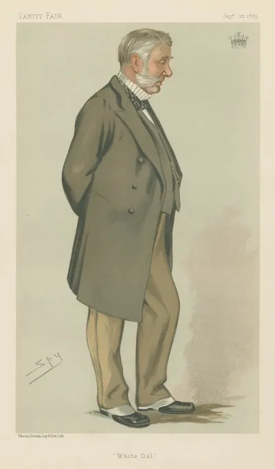 Politicians White Dial The Earl Of Stair 22 September 1883