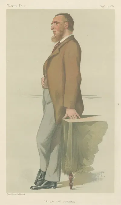 Polititians Vanity Fair Proper Self Sufficiency Mr Leonard Henry Courtney September 25 1880