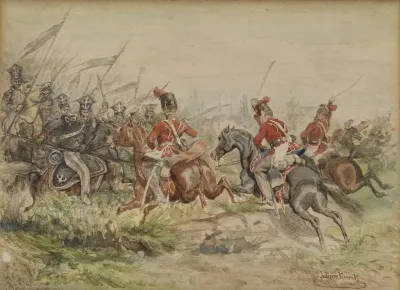 Polnische Soldaten Im Kampf
