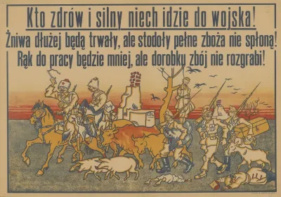 Polski Plakat Z Okresu Wojny Polsko Bolszewickiej