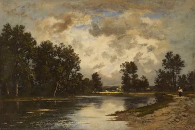 Pond At The Edge Of The Forest