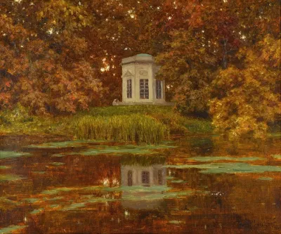 Pond In The Park At Versailles