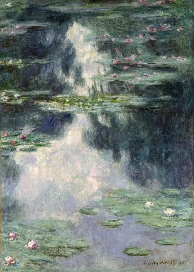 Pond With Water Lilies