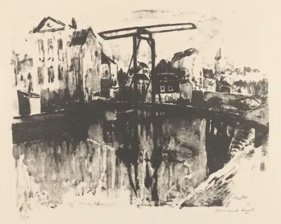 Pont Basculant Dans Une Ville