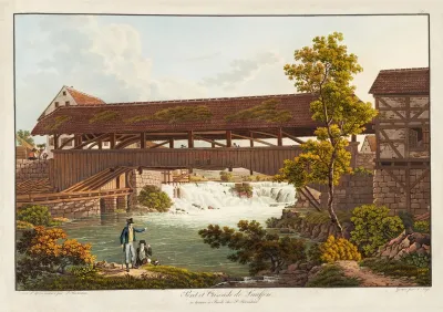 Pont Et Cascade De Lauffen