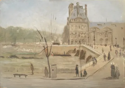 Pont Royal In Paris Sketch