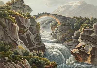 Pont Sur Laar Au Passage Du Grimsel
