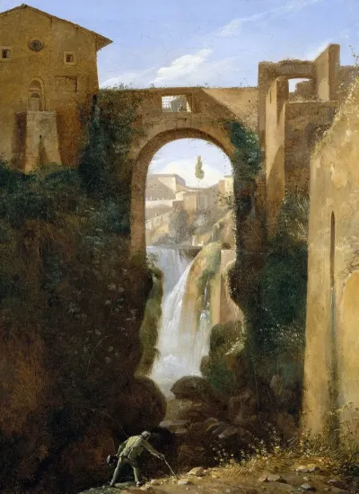 Ponte San Rocco And Waterfalls Tivoli