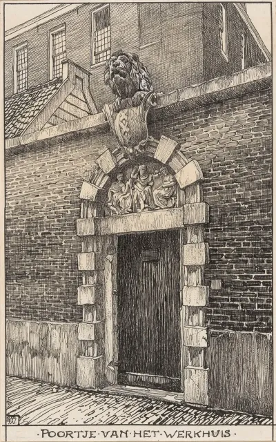 Poortje Aan Het Werkuis Leeuwenpoort In De Nieuwe Kerkstraat Te Amsterdam