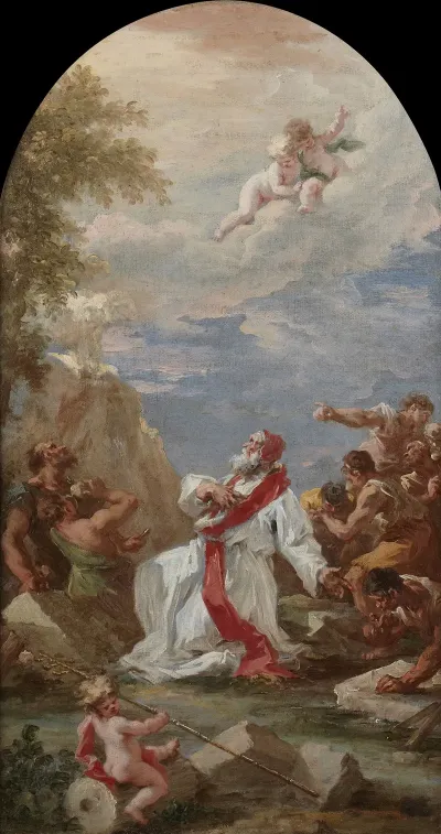 Pope Clement I Praying For Water