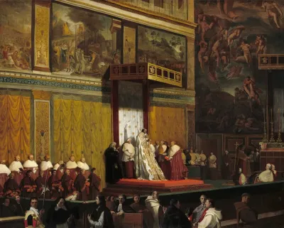 Pope Pius Vii In The Sistine Chapel