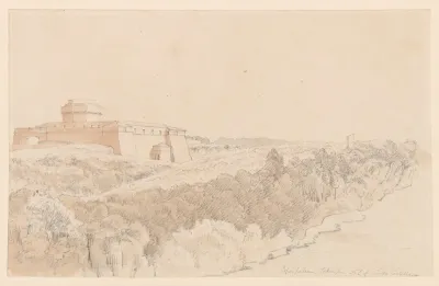 Popes Palace Taken From Northeast Of Curita Castellana