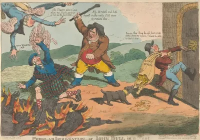 Popular Indignation Of John Bull In A Rage