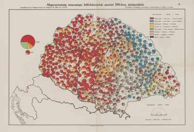 Population Of Hungary According To Denomination In 1910 By Circuits