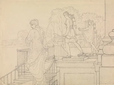 Porch With Statuary Easton Neston Northants