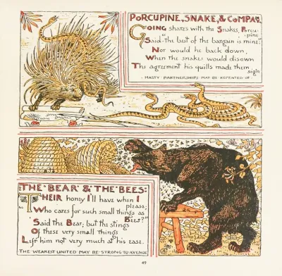 Porcupine Snake And Company The Bear And The Bees