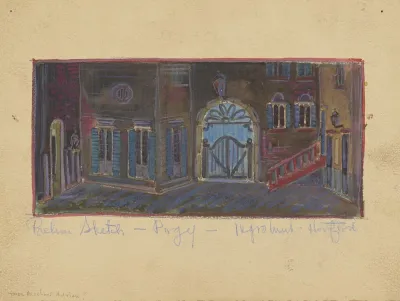 Porgy Sketch No 1 Prelim Sketch Street Scene