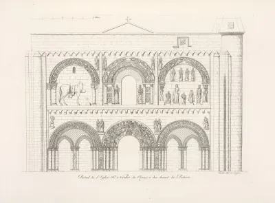 Portail De Leglise St Nicolas De Civray A Dix Lieues De Poitiers