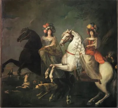 Portait Of Caterina Insarda Marquise Of Caluso And Delibera Eleonora