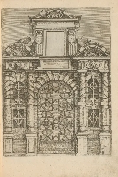 Portal Closed With Iron Gate And Star Motif