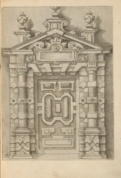 Portal Decorated With Architectural Ornaments