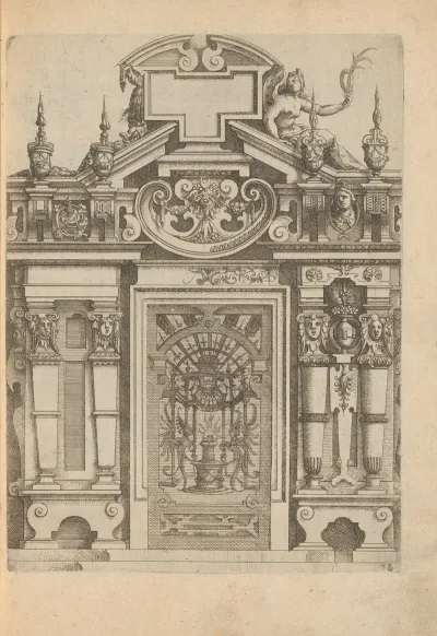 Portal Decorated With Garlands And Mascarons