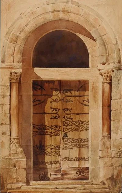 Portal Of Church Of Nervy St Sepulchre