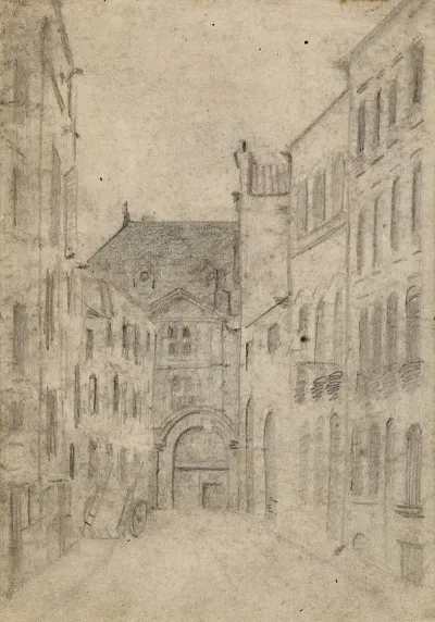 Porte Ancienne Au Fond Dune Ruelle