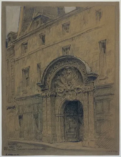 Porte Dentree De Lhotel Chalons Luxembourg 26 Rue Geoffroy Lasnier