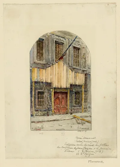 Porte Dentree Du Musee Carnavalet Rue De Sevigne