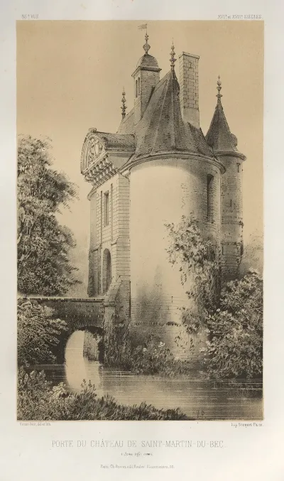 Porte Du Chateau De Saint Martin Du Bec Seine Inferieure