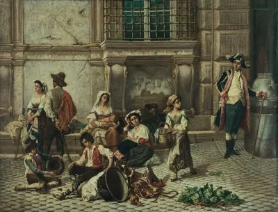 Porte Du Palais Farnese A Rome