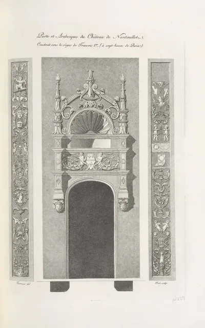 Porte Et Arabesques Du Chateau De Nantouillet Construit Sous Le Regne De Francois 1er A Sept Lieues De Paris